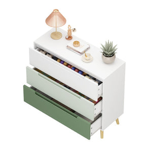 English Elm Dcw26010-S Sage Green 3 Drawer Compact Dresser with Euro Glides for Nursery Rooms W808P475145