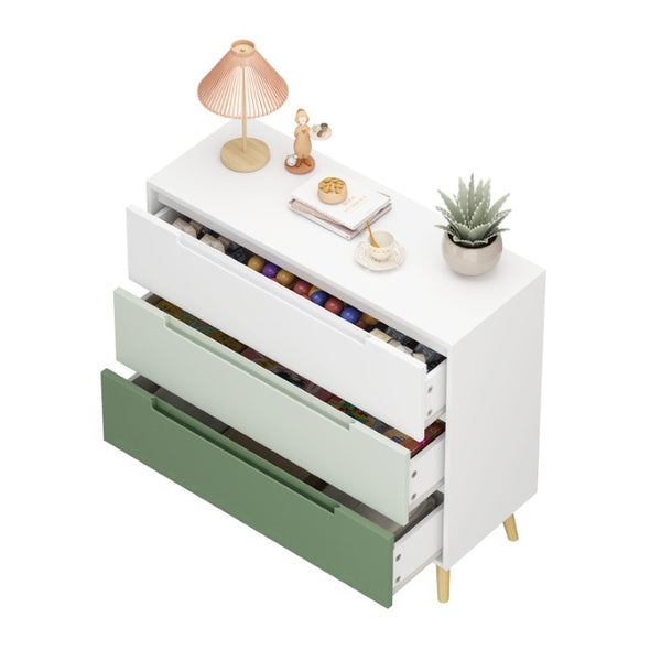 English Elm Dcw26010-S Sage Green 3 Drawer Compact Dresser with Euro Glides for Nursery Rooms W808P475145