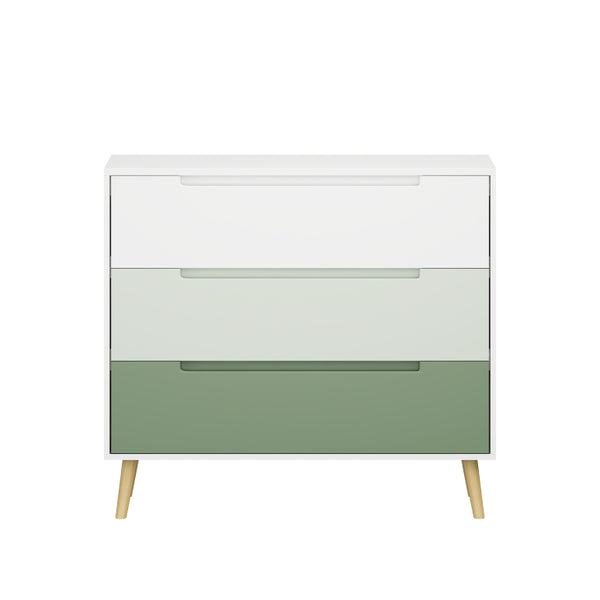 English Elm Dcw26010-S Sage Green 3 Drawer Compact Dresser with Euro Glides for Nursery Rooms W808P475145