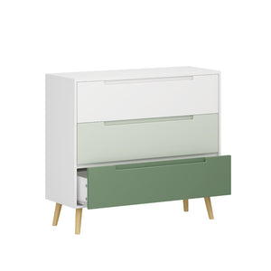 English Elm Dcw26010-S Sage Green 3 Drawer Compact Dresser with Euro Glides for Nursery Rooms W808P475145