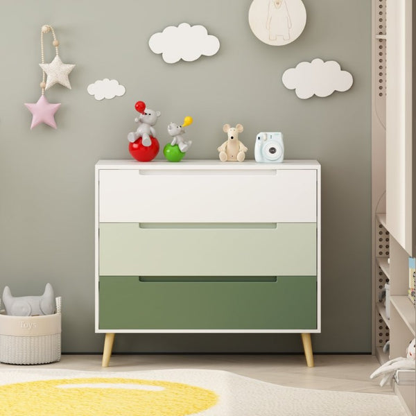 English Elm Dcw26010-S Sage Green 3 Drawer Compact Dresser with Euro Glides for Nursery Rooms W808P475145