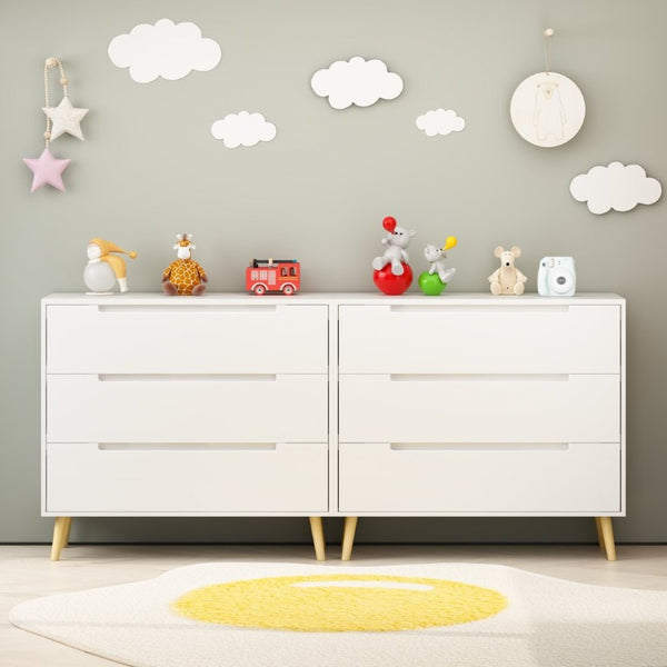 English Elm Dcw26010-W Three Drawer White Dresser with Euro Glides for Kids or Guest Rooms W808P475147