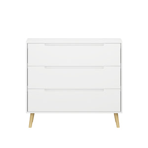 English Elm Dcw26010-W Three Drawer White Dresser with Euro Glides for Kids or Guest Rooms W808P475147