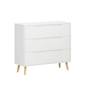 English Elm Dcw26010-W Three Drawer White Dresser with Euro Glides for Kids or Guest Rooms W808P475147