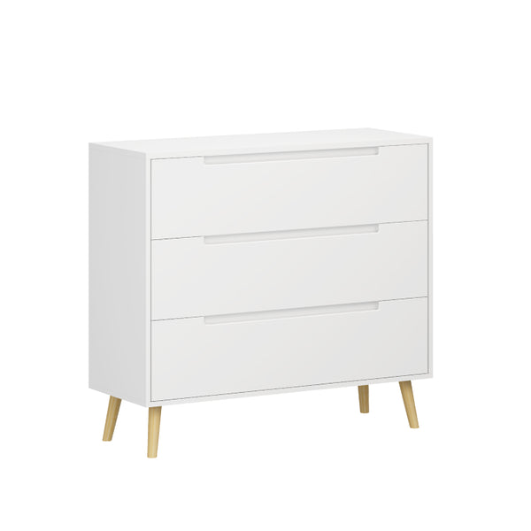 English Elm Dcw26010-W Three Drawer White Dresser with Euro Glides for Kids or Guest Rooms W808P475147