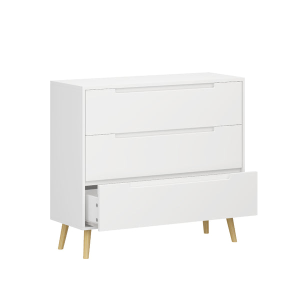 English Elm Dcw26010-W Three Drawer White Dresser with Euro Glides for Kids or Guest Rooms W808P475147