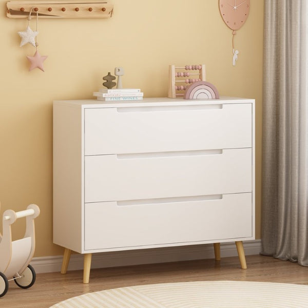 English Elm Dcw26010-W Three Drawer White Dresser with Euro Glides for Kids or Guest Rooms W808P475147