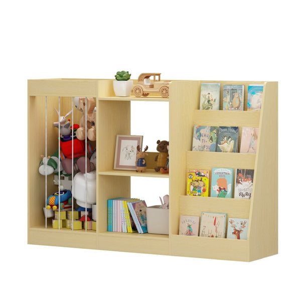 English Elm 3-In-1 Kids Montessori Bookshelf with Toy and Stuffed Animal Storage for Nursery Playroom W808P477205