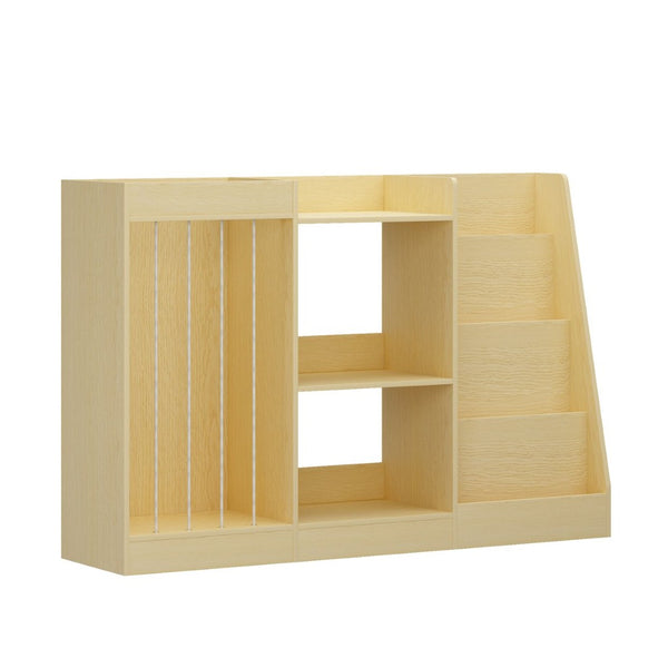 English Elm 3-In-1 Kids Montessori Bookshelf with Toy and Stuffed Animal Storage for Nursery Playroom W808P477205