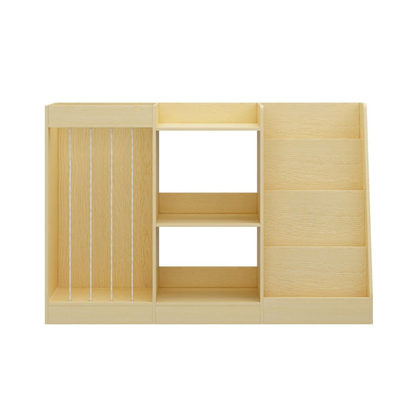 English Elm 3-In-1 Kids Montessori Bookshelf with Toy and Stuffed Animal Storage for Nursery Playroom W808P477205