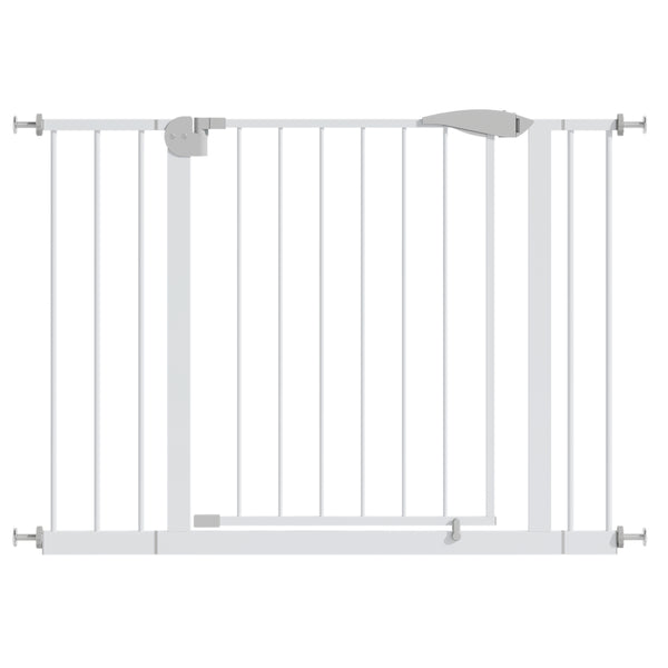 English Elm 2 Pack Steel Pressure Mounted Baby Gates Walk Through Door for Stairs and Doorways W808P489730
