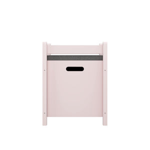 English Elm Kids Toy Chest with Cushioned Bench Seat Safety Hinge MDF Storage for Playroom Pink W808P489836