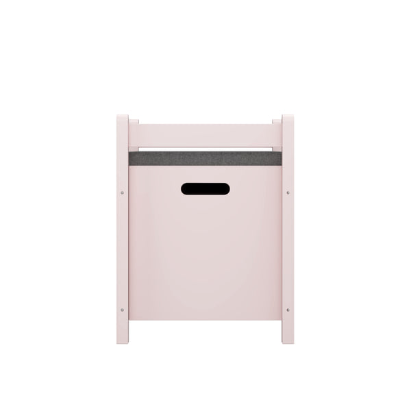 English Elm Kids Toy Chest with Cushioned Bench Seat Safety Hinge MDF Storage for Playroom Pink W808P489836