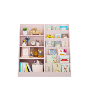 English Elm Kids Four Tier Wooden Bookcase with Toy Bin for Nursery Playroom Organization W808P542145