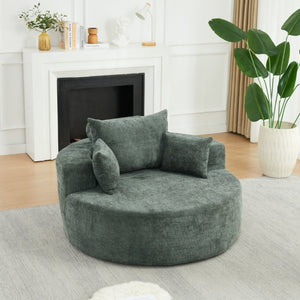 English Elm 55'L Chenille Sleeper Chair No Assembly Plush Spring Seat for Bedroom or Lounge W834P497332