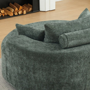 English Elm 55'L Chenille Sleeper Chair No Assembly Plush Spring Seat for Bedroom or Lounge W834P497332