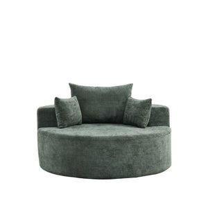 English Elm 55'L Chenille Sleeper Chair No Assembly Plush Spring Seat for Bedroom or Lounge W834P497332