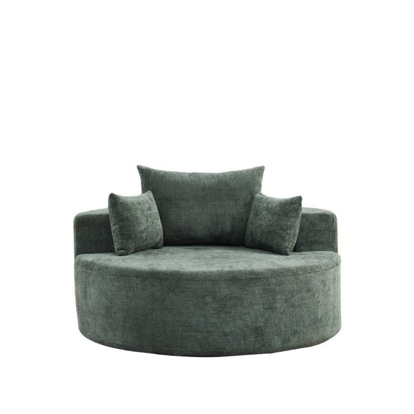 English Elm 55'L Chenille Sleeper Chair No Assembly Plush Spring Seat for Bedroom or Lounge W834P497332