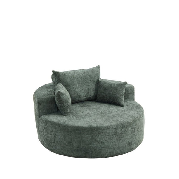 English Elm 55'L Chenille Sleeper Chair No Assembly Plush Spring Seat for Bedroom or Lounge W834P497332