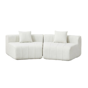 English Elm 55'l Chenille Sleeper Lounge Chair Fluffy Spring Fill No Assembly Bedroom Ready Beige W834P514603