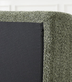 English Elm 78.9-Inch Chenille Convertible Sofa with Modular Cushions for Living Room or Guest Space Green W834P517298