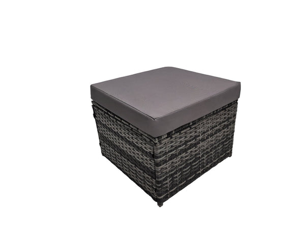 English Elm Outdoor Hand-woven Pe Rattan 6 Piece Patio Sectional Set with Aluminum Frame Light Gray W874S00089
