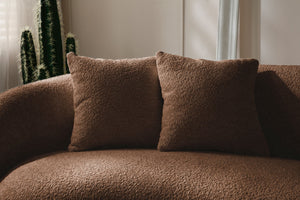 English Elm 102 Inch Curved Boucle Sectional Sofa Five Seat Half Moon Mid Century Modern Lounge W87694860
