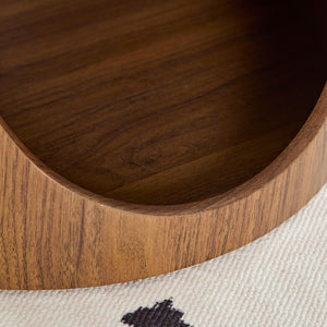 English Elm Cat Nest Cylindrical Nesting Tables Matte Wood Grain MDF Set for Modern Living Rooms Walnut Brown W876P540343