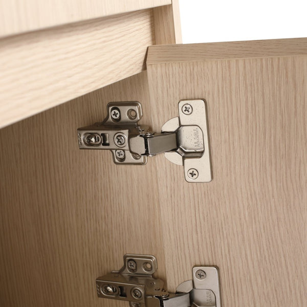English Elm 32(31-1/2 Inch Wall Mount Bathroom Vanity with Soft Close Doors and Storage Drawer W999P321190