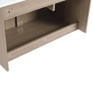 English Elm 32(31-1/2") Floating Bathroom Vanity Cabinet Soft Close Doors Drawer Modern Bath W999P321191