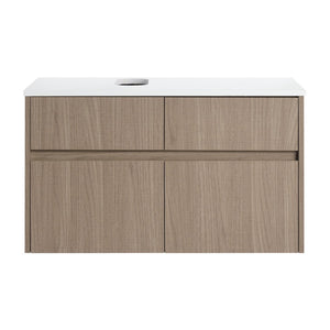 English Elm 32(31-1/2") Floating Bathroom Vanity Cabinet Soft Close Doors Drawer Modern Bath W999P321191