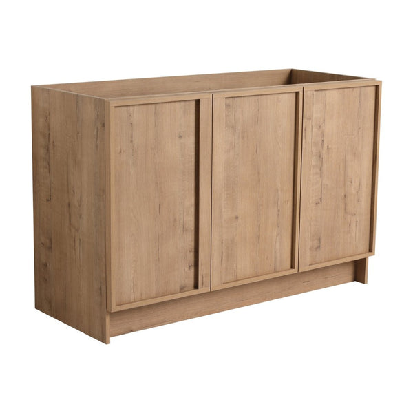 English Elm 48" Freestanding Bathroom Vanity Oak Finish Plywood Build with Soft Close Doors W999P447662