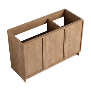 English Elm 48" Freestanding Bathroom Vanity Oak Finish Plywood Build with Soft Close Doors W999P447662