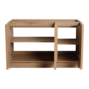 English Elm 48" Freestanding Bathroom Vanity Oak Finish Plywood Build with Soft Close Doors W999P447662