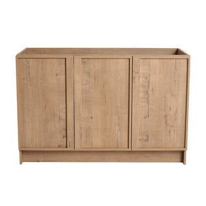 English Elm 48" Freestanding Bathroom Vanity Oak Finish Plywood Build with Soft Close Doors W999P447662