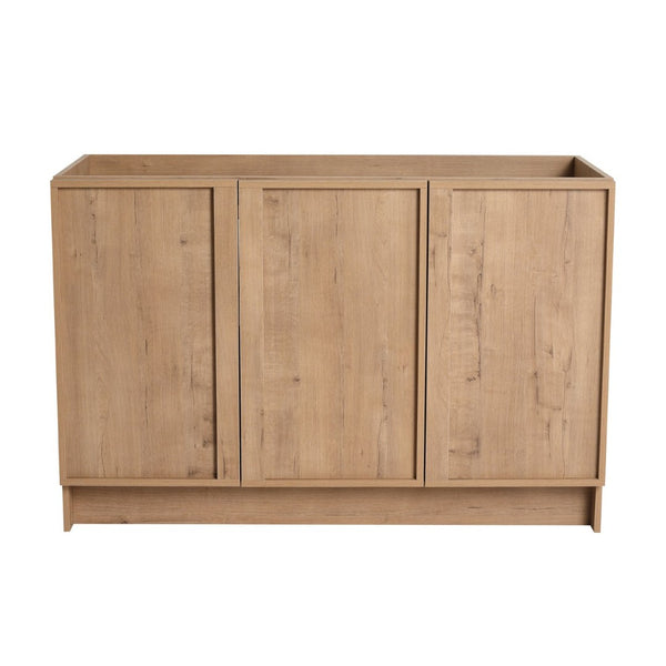 English Elm 48" Freestanding Bathroom Vanity Oak Finish Plywood Build with Soft Close Doors W999P447662