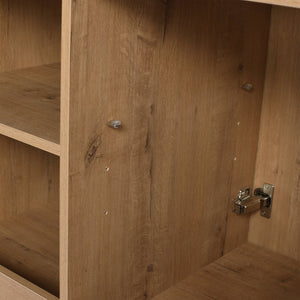 English Elm 48" Freestanding Bathroom Vanity Oak Finish Plywood Build with Soft Close Doors W999P447662