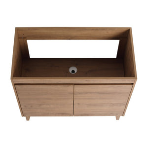 English Elm 32(31-1/2) Inch Wall Mounted Bathroom Vanity Plywood Cabinet with Ceramic Art Sink 36 inches MDF W999P577655