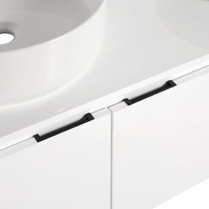 English Elm Bathroom Solid Resin Vessel Sink with Non-Porous Surface for Modern Vanity Spaces Plywood - A W999S00238