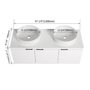 English Elm Bathroom Solid Resin Vessel Sink with Non-Porous Surface for Modern Vanity Spaces Plywood - A W999S00238