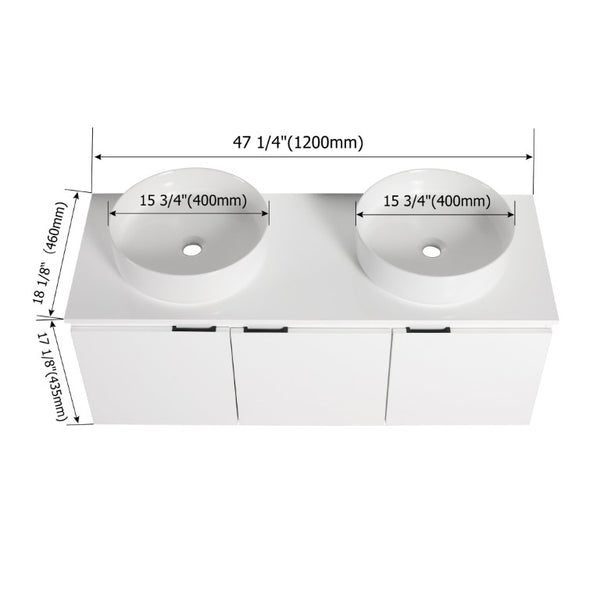 English Elm Bathroom Solid Resin Vessel Sink with Non-Porous Surface for Modern Vanity Spaces Plywood - A W999S00238