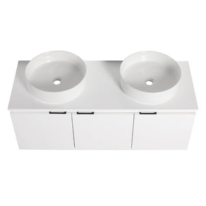 English Elm Bathroom Solid Resin Vessel Sink with Non-Porous Surface for Modern Vanity Spaces Plywood - A W999S00238