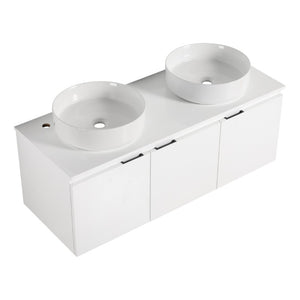 English Elm Bathroom Solid Resin Vessel Sink with Non-Porous Surface for Modern Vanity Spaces Plywood - A W999S00238