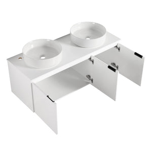 English Elm Bathroom Solid Resin Vessel Sink with Non-Porous Surface for Modern Vanity Spaces Plywood - A W999S00238