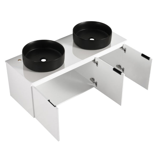 English Elm Bathroom Solid Resin Vessel Sink with Non-Porous Surface for Modern Vanity Spaces Plywood - B W999S00239