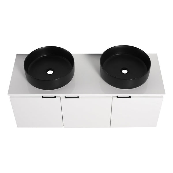 English Elm Bathroom Solid Resin Vessel Sink with Non-Porous Surface for Modern Vanity Spaces Plywood - B W999S00239