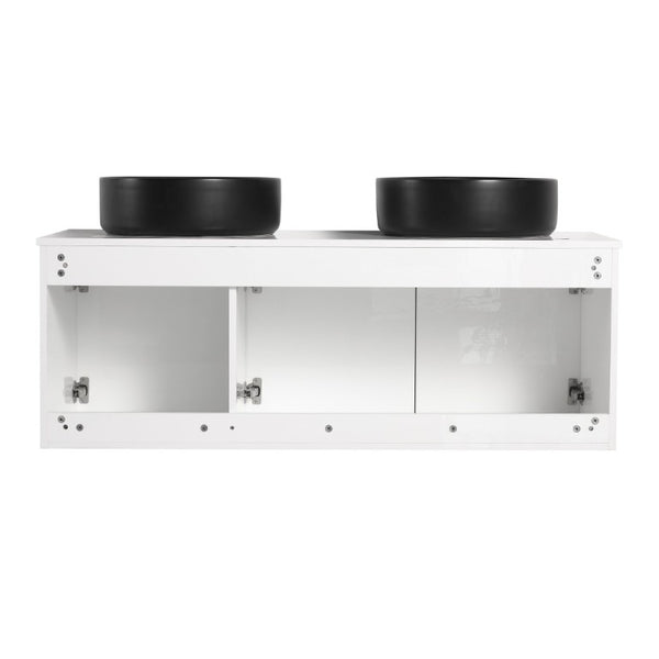 English Elm Bathroom Solid Resin Vessel Sink with Non-Porous Surface for Modern Vanity Spaces Plywood - B W999S00239