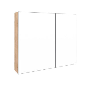 English Elm 33.56'' Wall Mounted Medicine Cabinet Set with Mirror Door and Adjustable Glass Shelves W999S00553