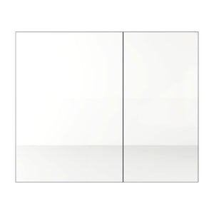 English Elm 33.56'' Wall Mounted Medicine Cabinet Set with Mirror Door and Adjustable Glass Shelves W999S00553