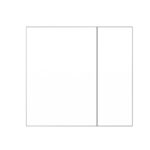 English Elm 29.63 Inch Wall Mounted Medicine Cabinet Set with Mirrored Doors and Adjustable Shelves W999S00555